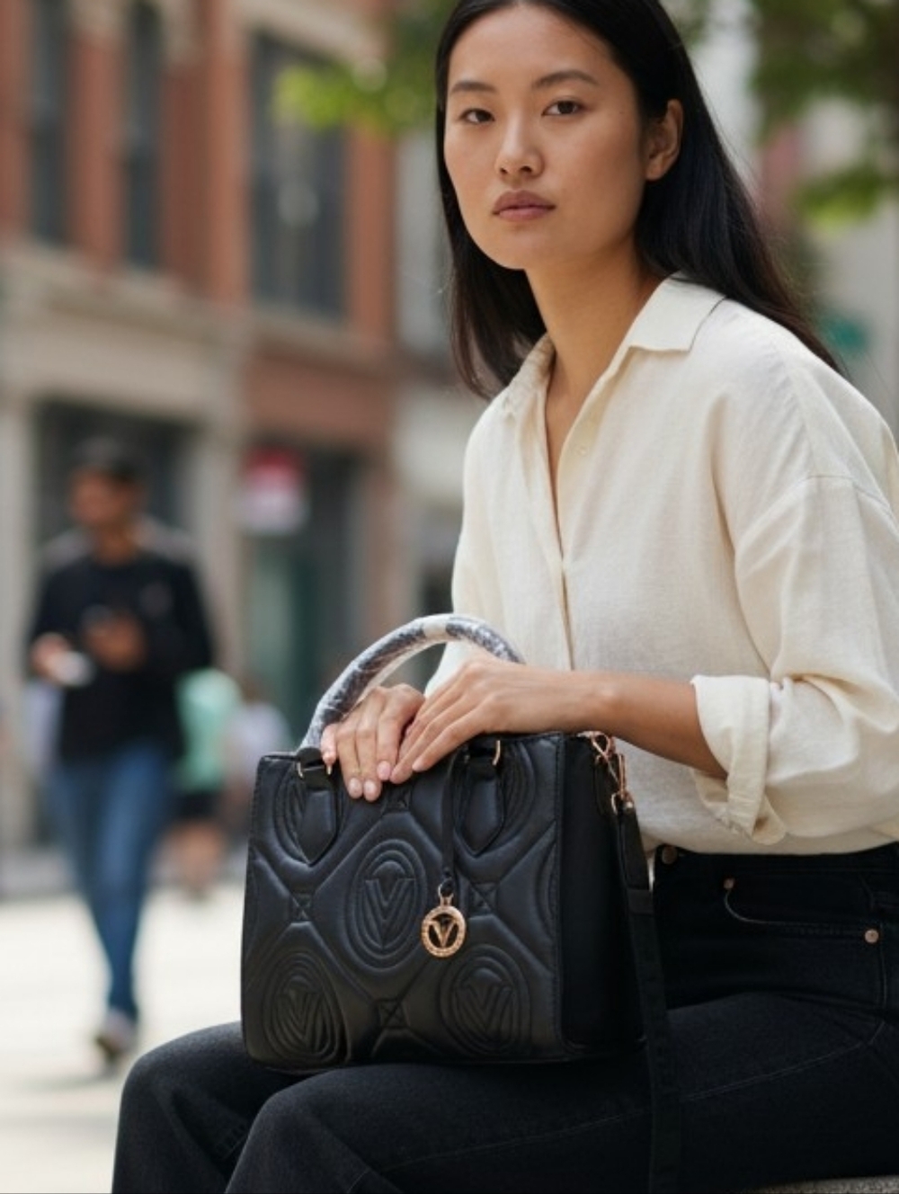 Valentino Orlandi Vegan Leather 2 Way Bag